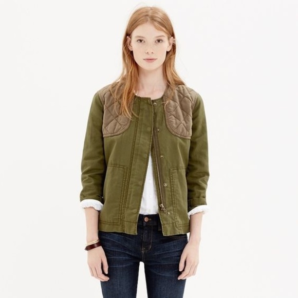 Madewell Jackets & Blazers - *SOLD* Madewell Quilted Jacket Olive Green Sz XS